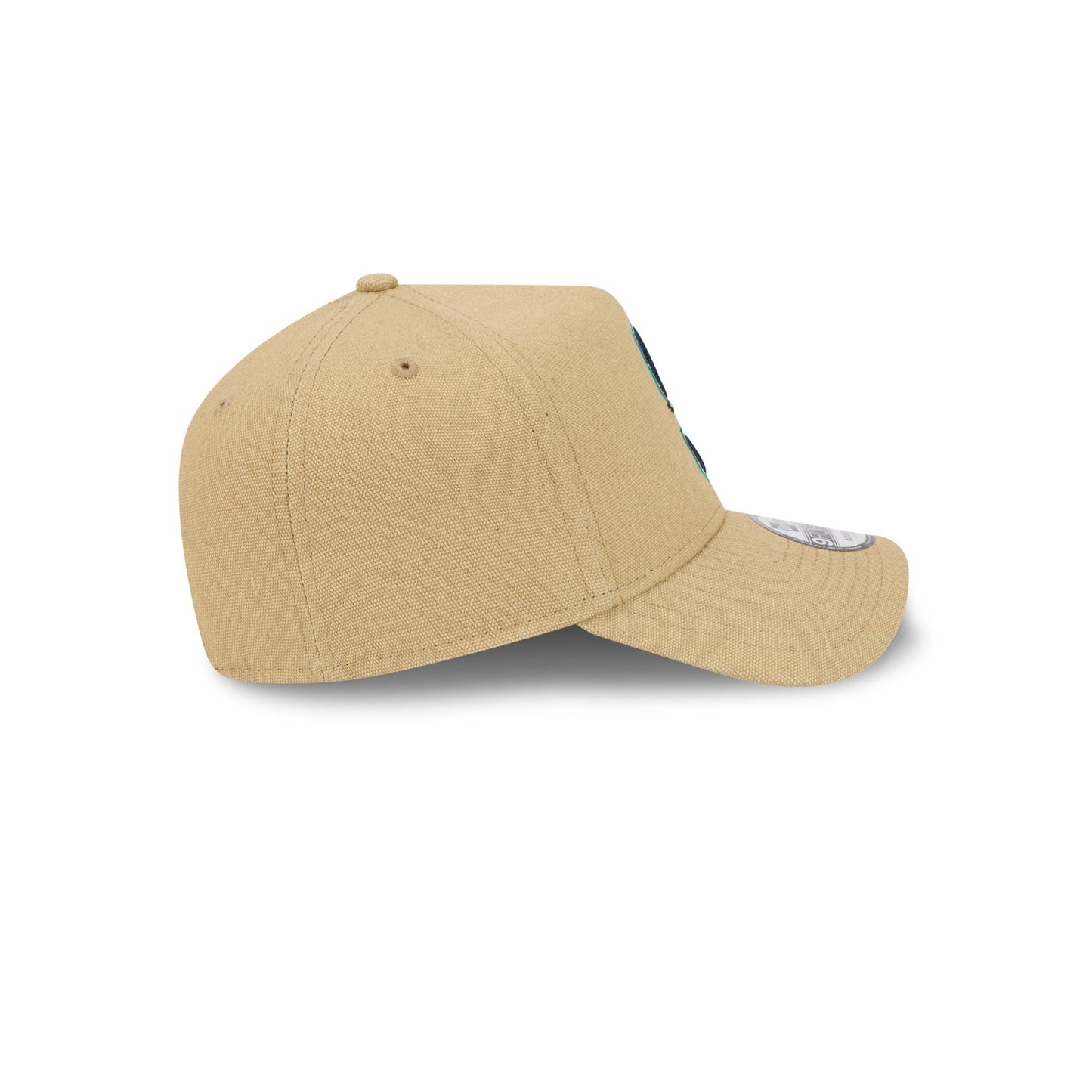 Seattle Mariners Logo Essentials Khaki 9FORTY A-Frame Snapback Hat