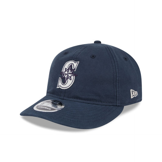Seattle Mariners Canvas Felt Retro Crown 9FIFTY Strapback Hat