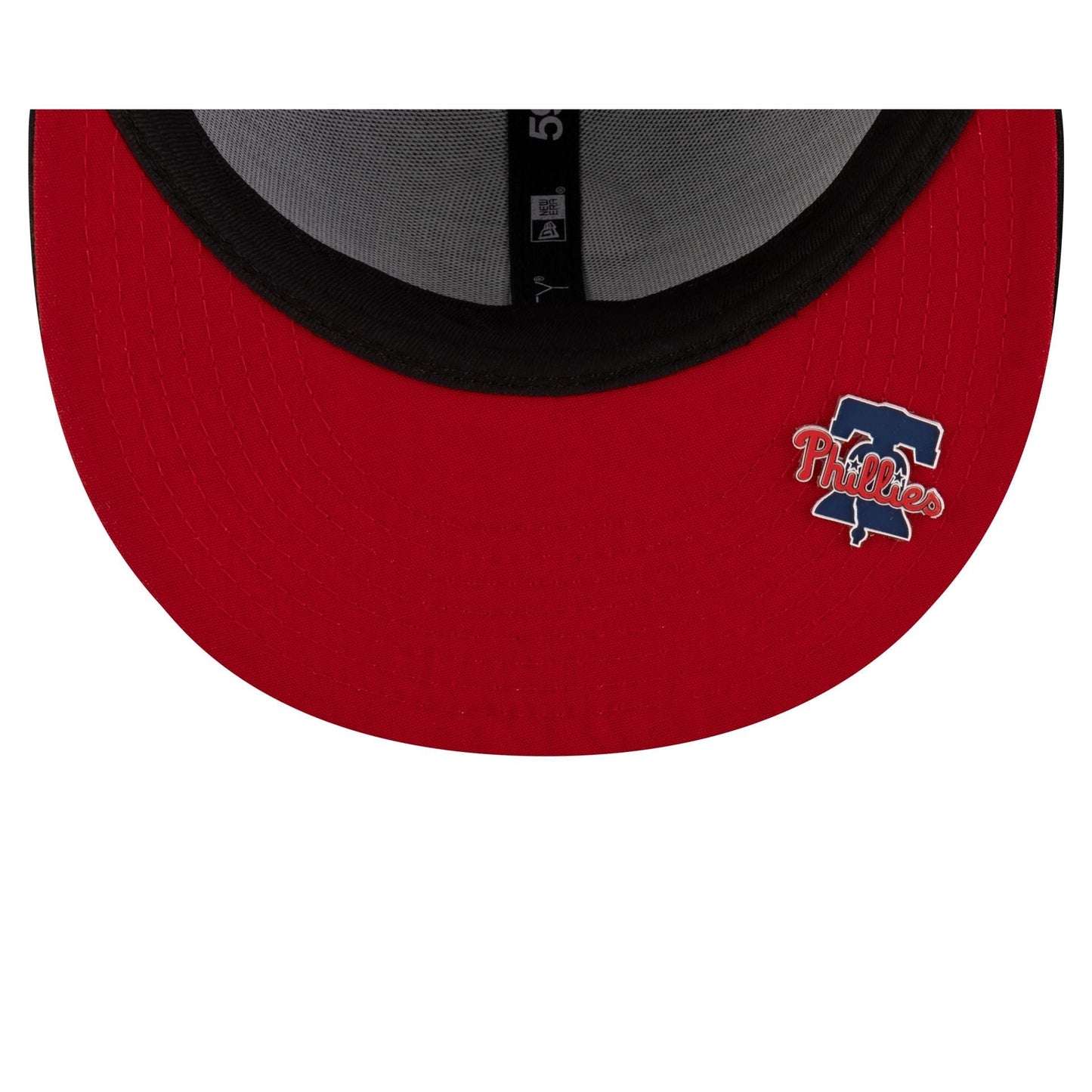 Philadelphia Phillies 2025 Clubhouse Alt Black 59FIFTY Fitted Hat