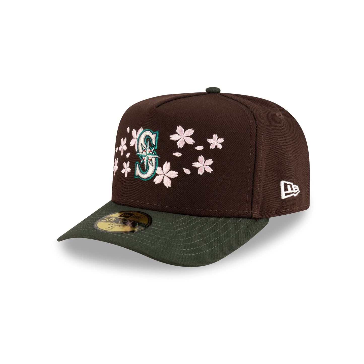 Just Caps Cherry Blossom Seattle Mariners 59FIFTY A-Frame Fitted Hat