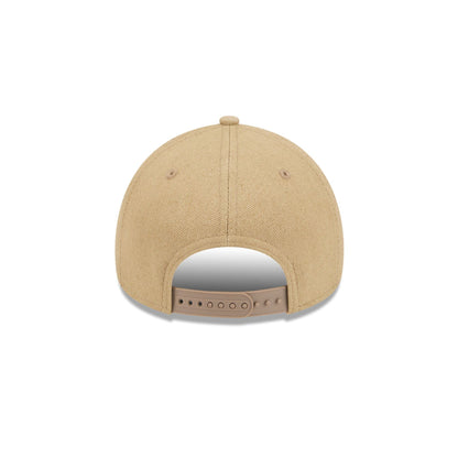 Seattle Mariners Logo Essentials Khaki 9FORTY A-Frame Snapback Hat