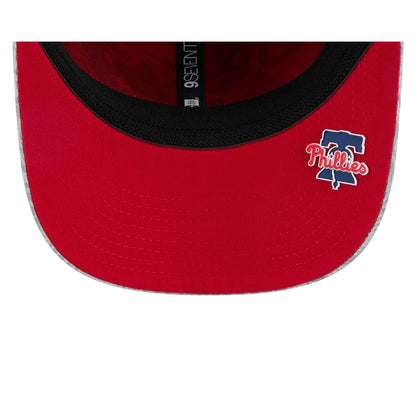Philadelphia Phillies 2025 Clubhouse Gray 9SEVENTY Stretch-Snap Hat